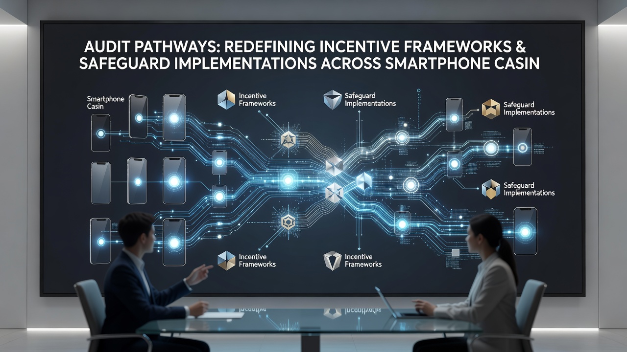 Illustration von Schutzimplementierungen und Audit-Pfaden in Smartphone-Casino-Apps mit Fokus auf mobile Interfaces