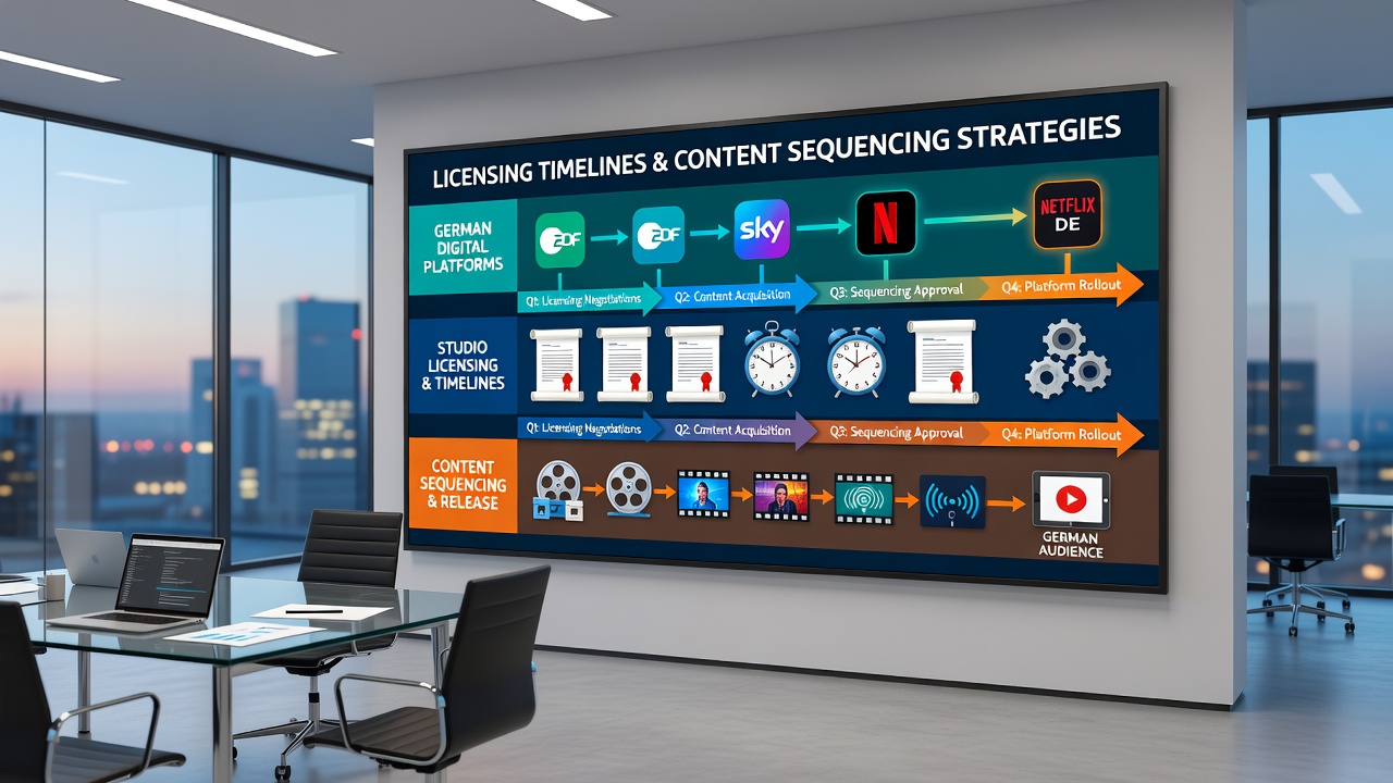 Darstellung der Sequenzierung von Content-Modulen nach Lizenzgenehmigung