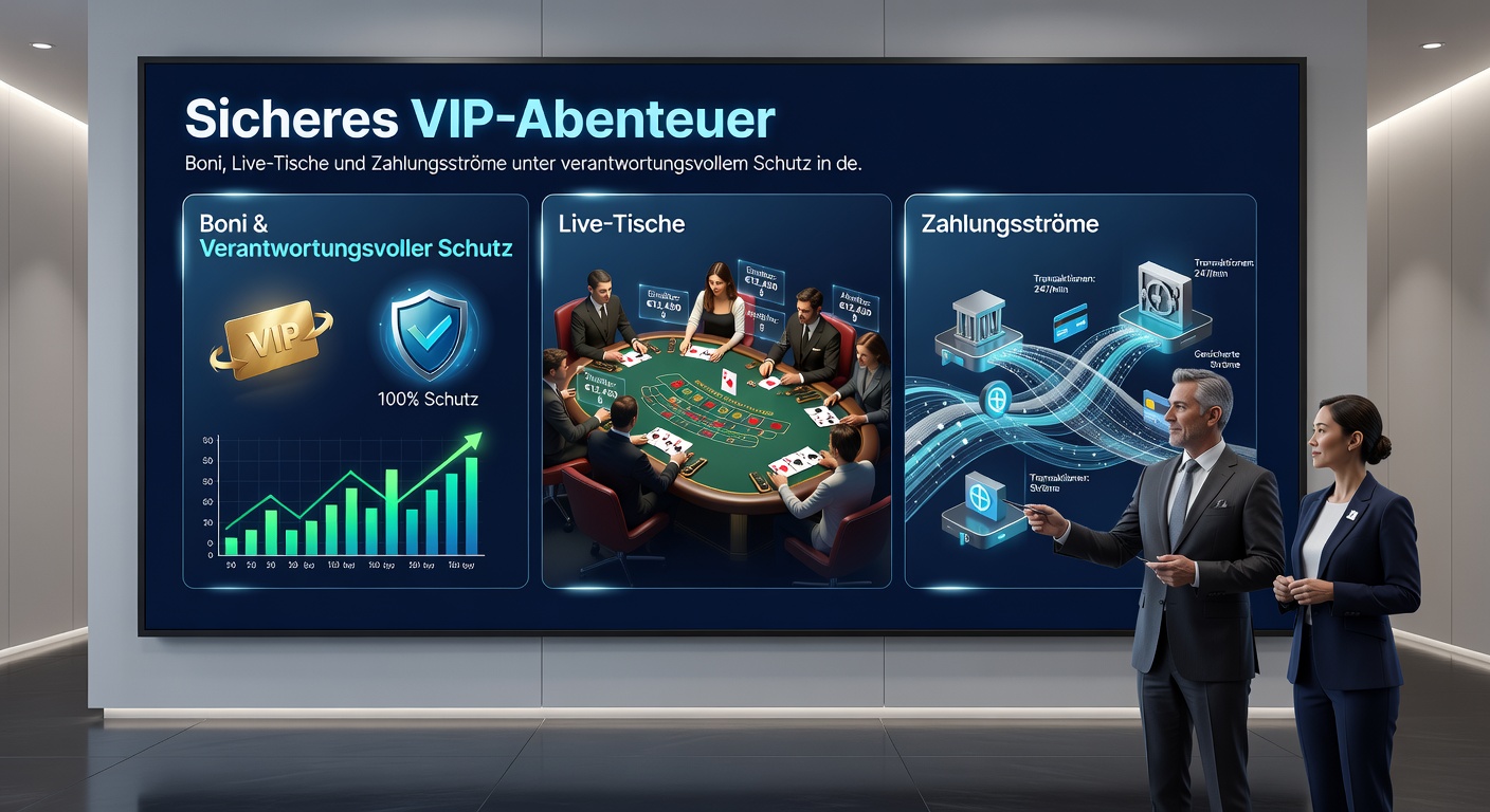 Sichere Zahlungsabwicklung und Live-Dealer-Tische für VIPs in deutschen Casinos, mit Fokus auf verantwortungsvolles Spielen